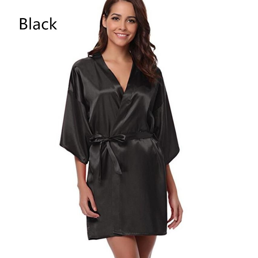 Title 17, RB032 New Silk Kimono Robe Bathrobe Women Silk ...