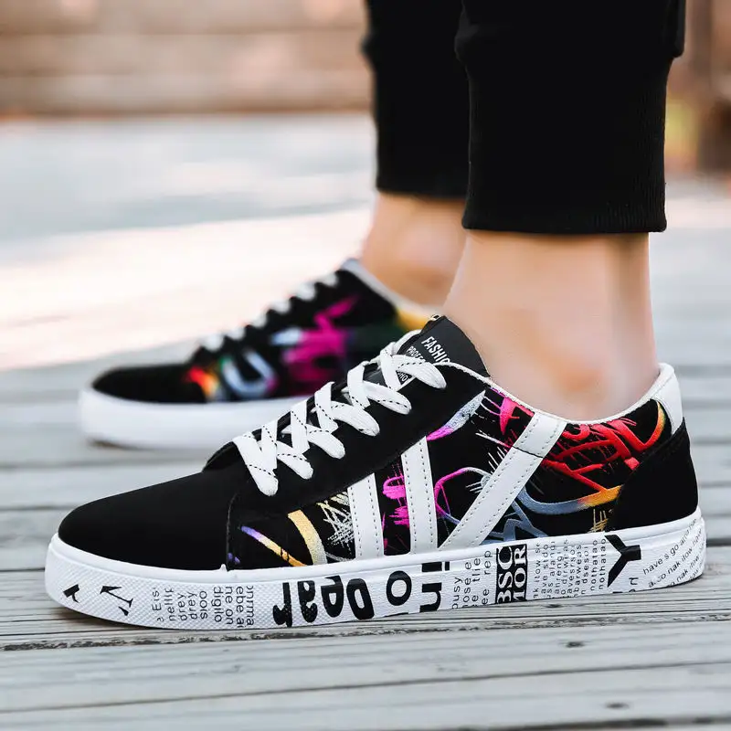 Camouflage Men's Canvas Shoes Korean Style Trendy Casual