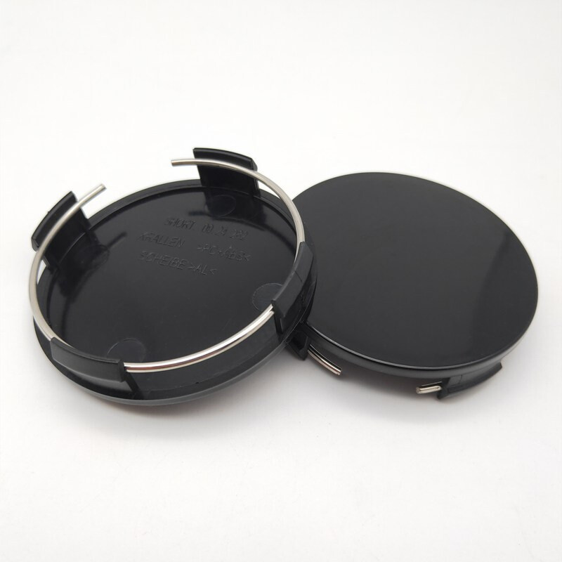 4pcs Universal 65mm Car Vehicle Wheel Center Hub Cap Cover Black — image 5