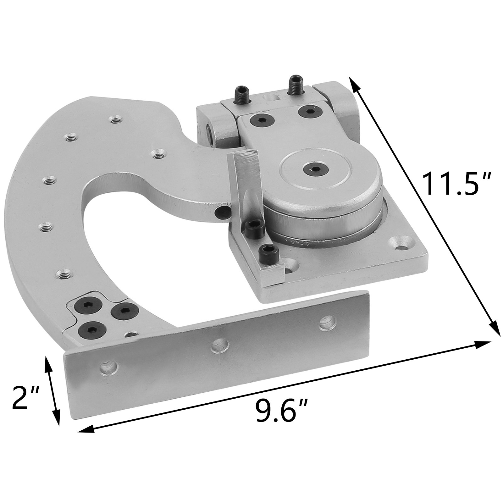 Bolt-on scissor door hinge kit installed on Ford Mustang – front 3/4 view