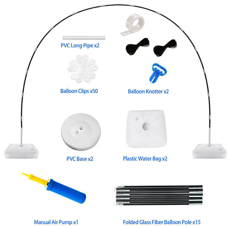 Balloon Arch Column Frame Garland Adjustable Arch Stand Wedding Party Decor 3