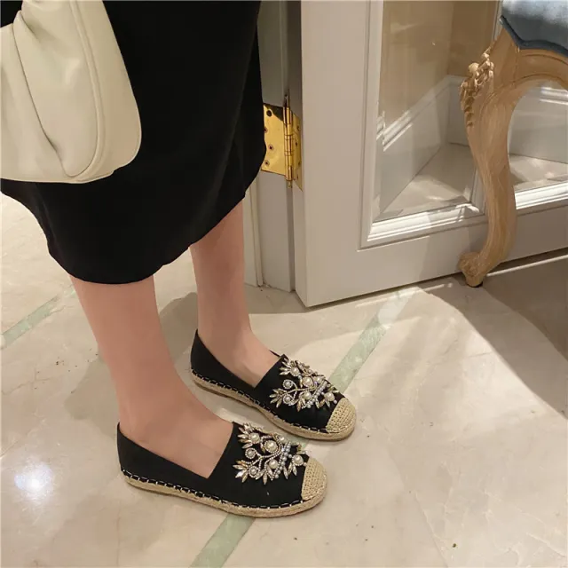 Fashion Fabric Casual Fisherman Loafers Black - Shop at LoveMi
