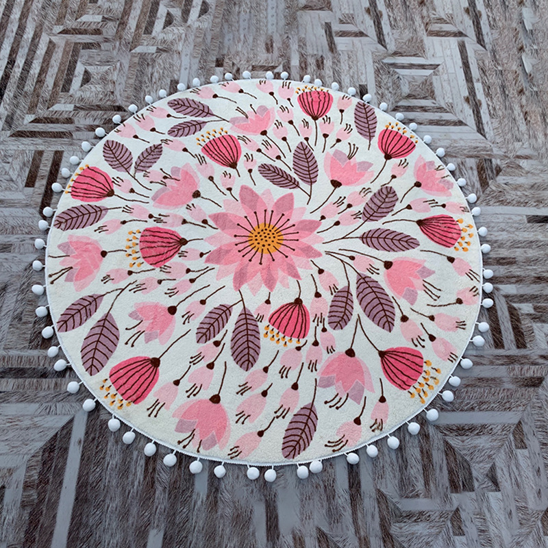 Tapis Rond Cachemire Chic LOTUS