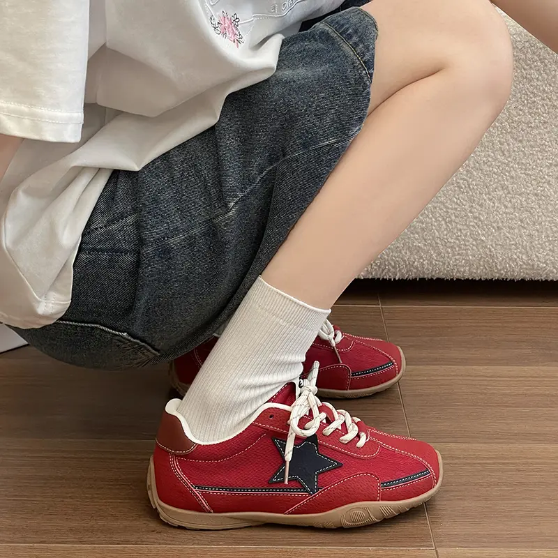 Viral Retro Star Women Trainer Shoes, 2026 New Summer Breathable Canvas White Sneakers Casual Sport Skate Shoes