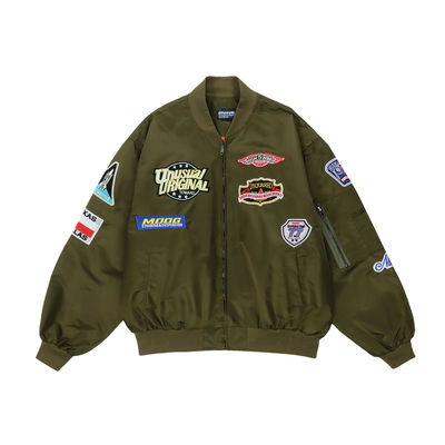 Flight Gaojie Hip hop Fashion Brand BF Style Windbreak Jacket Army Green - Shop at LoveMi