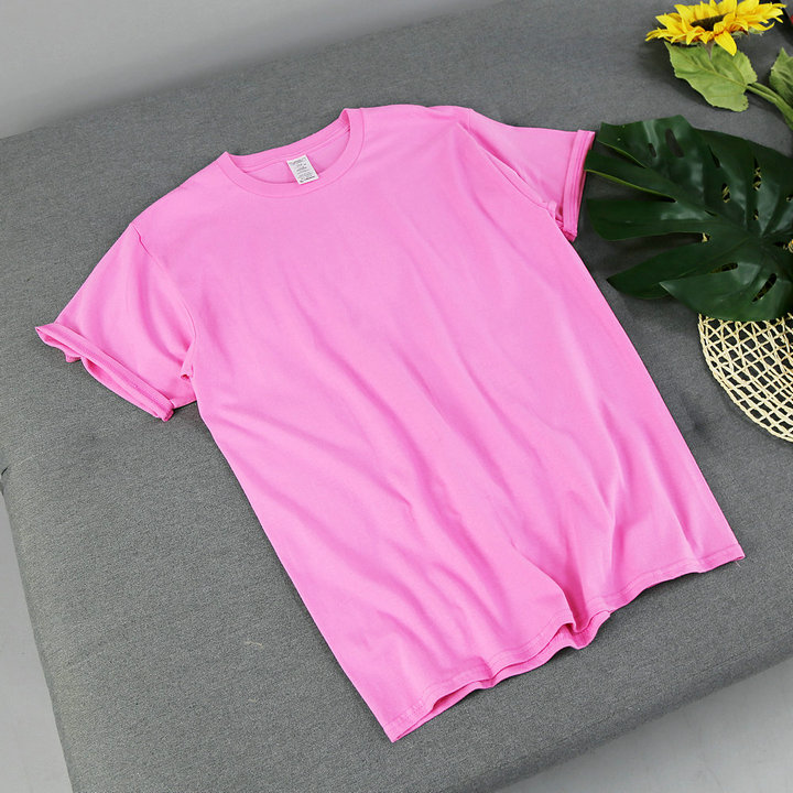 Solid Color Solid Color Bottoming Cotton Short-sleeved