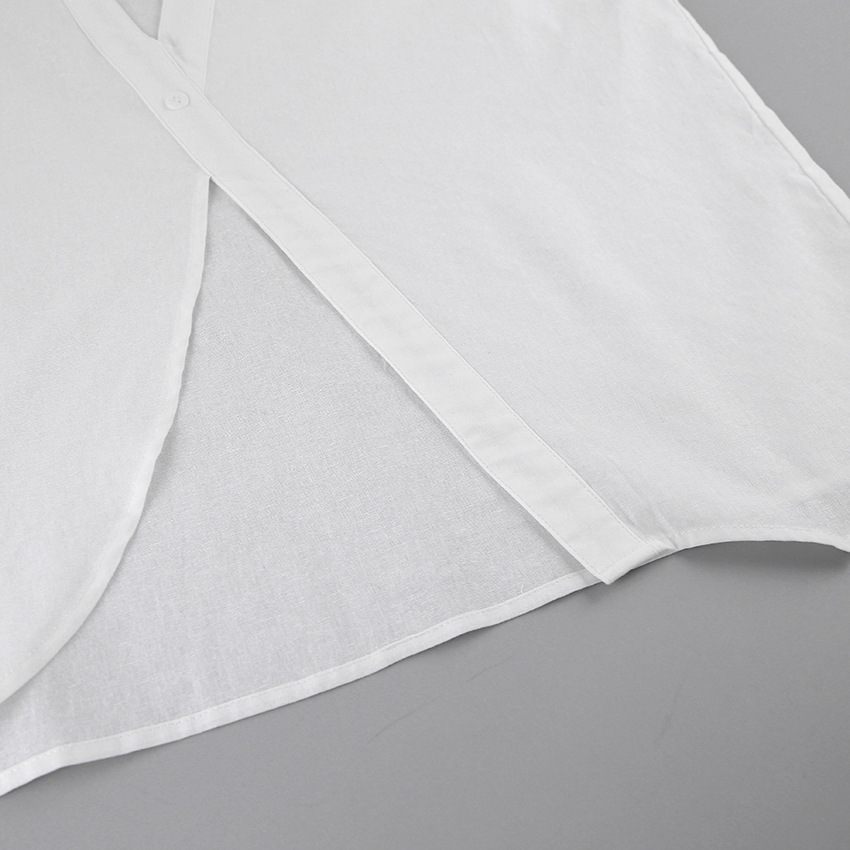 Loose Fitting White Niche Casual Set With Shorts