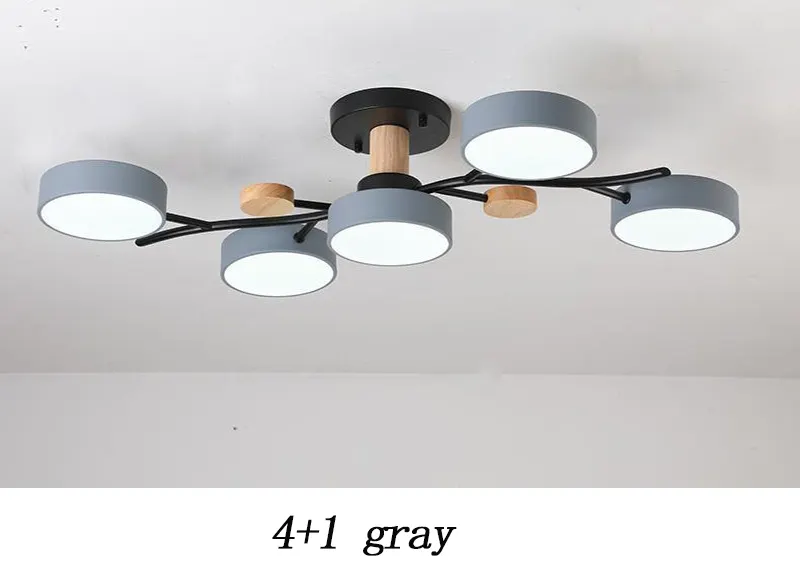 Nordic Simple Log Macaron Living Room LED