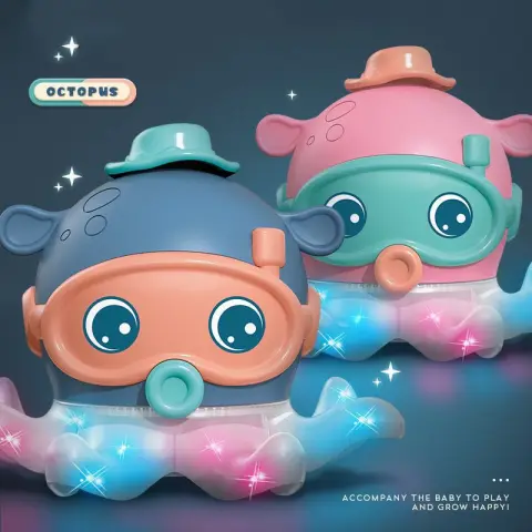 Suspended Blowing Ball Octopus Parent-Child Electric Toy
