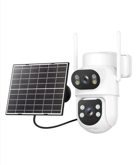 Smart 4G LTE Battery Outdoor PTZ Camera With Solar Panel 2.5K--GW-B20-EU-LA 12