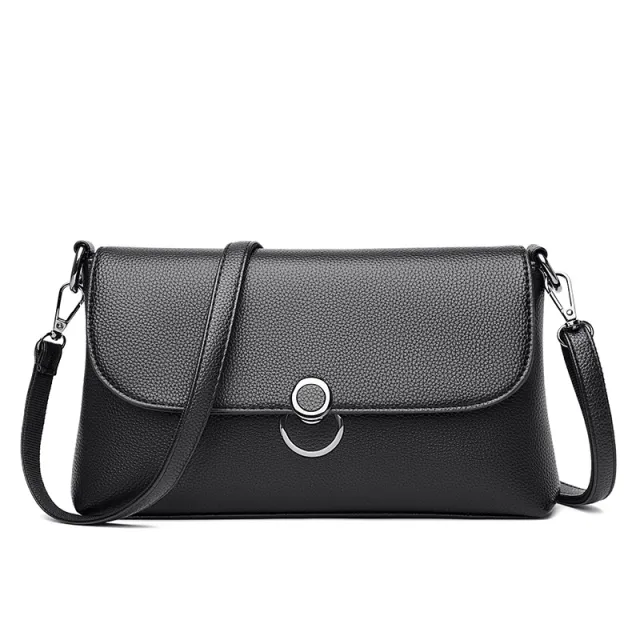 Simple Fashion Large capacity One shoulder Messenger Bag For Ladies Black - Shop at LoveMi