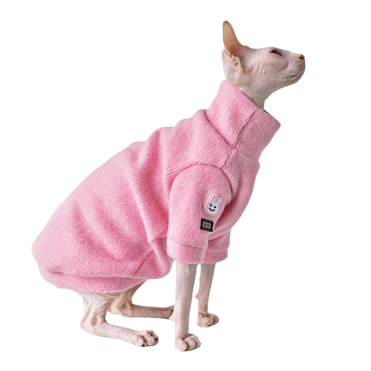 Thickened Warm Hairless Cat Coat In Winter Pink - Shop at LoveMi