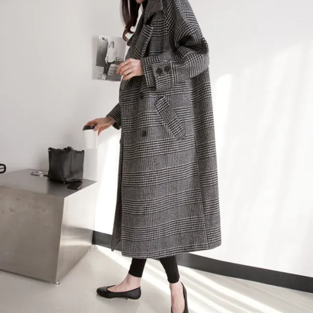 Women's Thick Woolen Coat Coat Autumn And Winter Grey - Shop at LoveMi