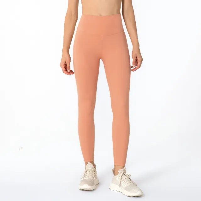 High waisted Butt lifting Sanded Fitness Pants Pink - Shop at LoveMi