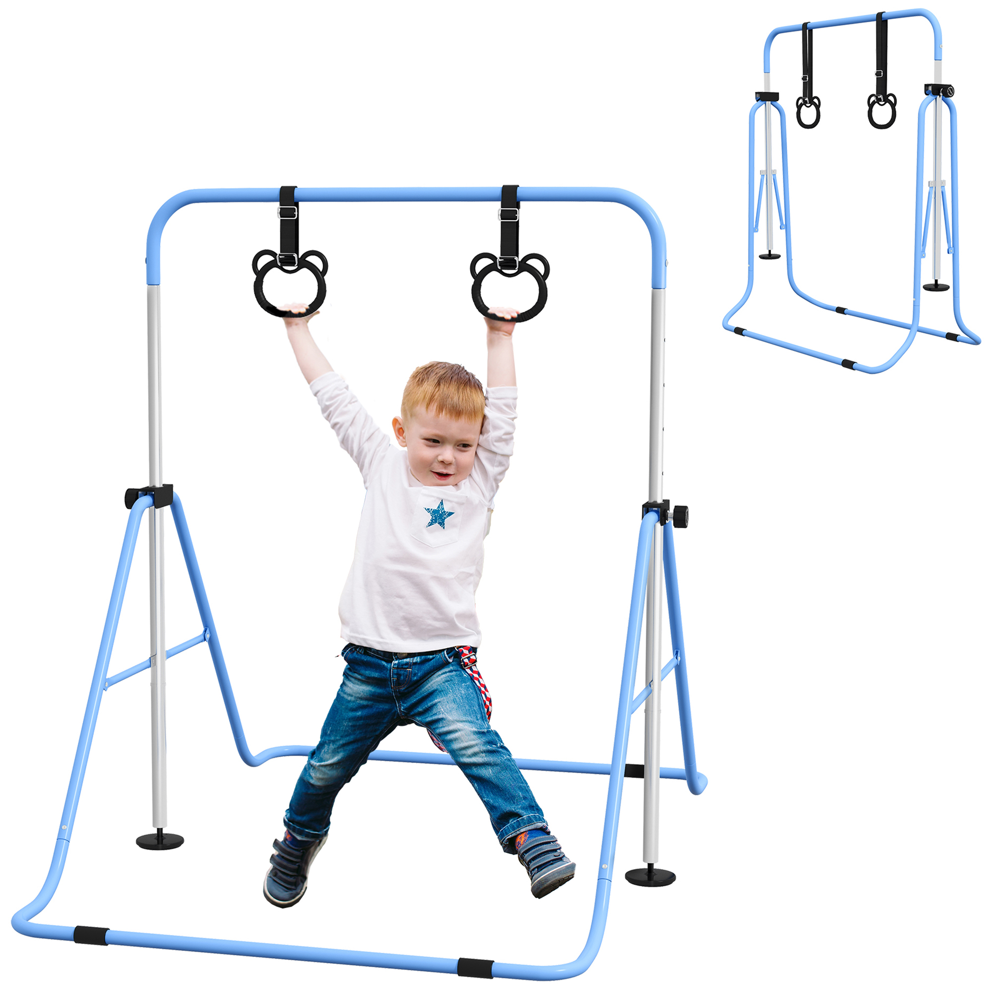 Adjustable Height And Foldable Children's Gymnastics Horizontal Bar With Anti — image 11