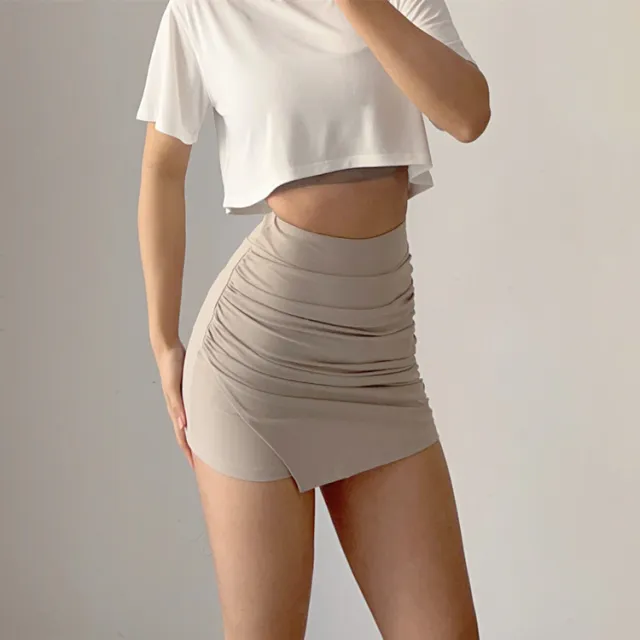 Ladies Fashion Quick Dry Breathable Mini Skirt Skin Color - Shop at LoveMi