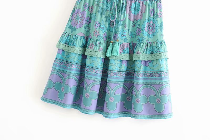 Title 2, Paneled lace fringed skirt offering an elegant ...