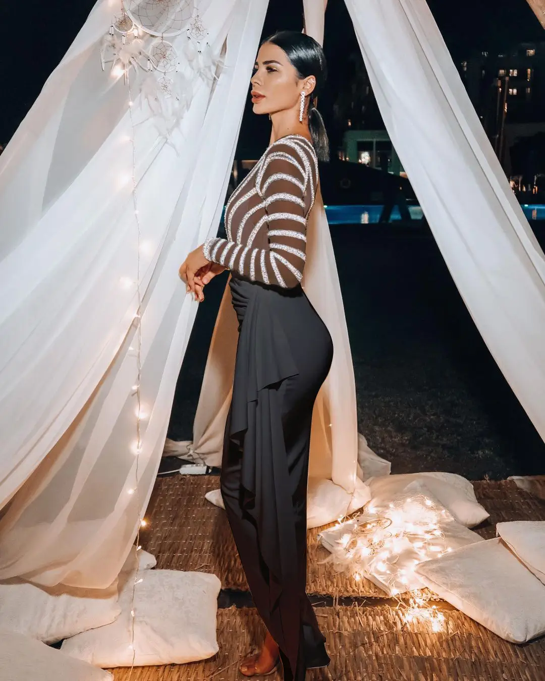 Women's European And American Long Sleeve Narrow Dress