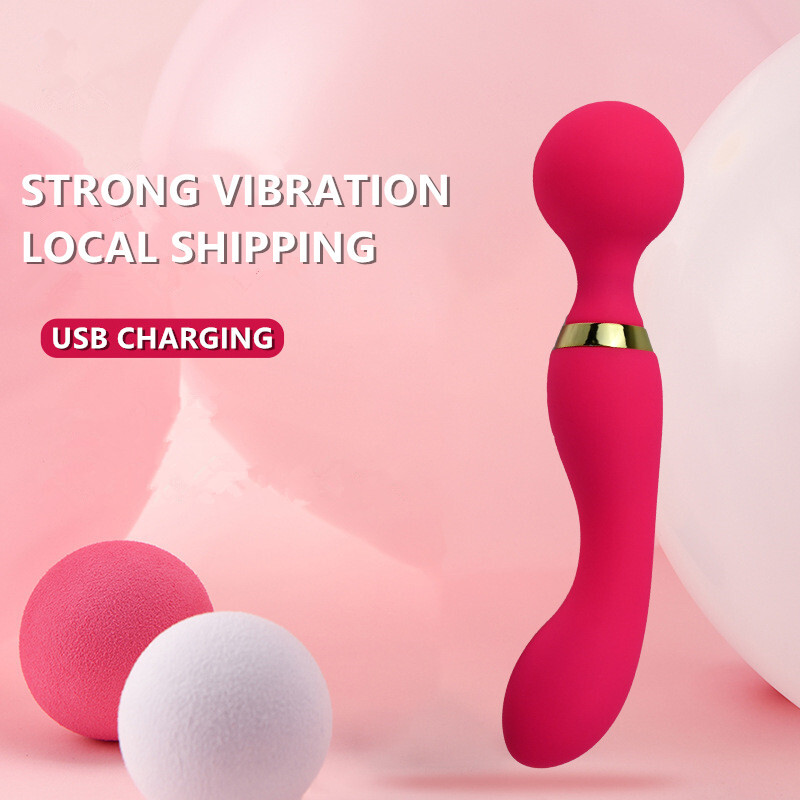 Multi Speeds Silicone Double Head Full Body Massager Vibrator Mute Rechargeable — vista 6