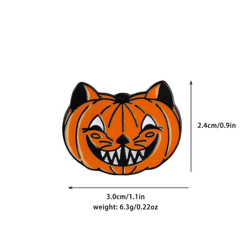 Title 3, Party Haunted House Bat Pumpkin Brooch Decorati...