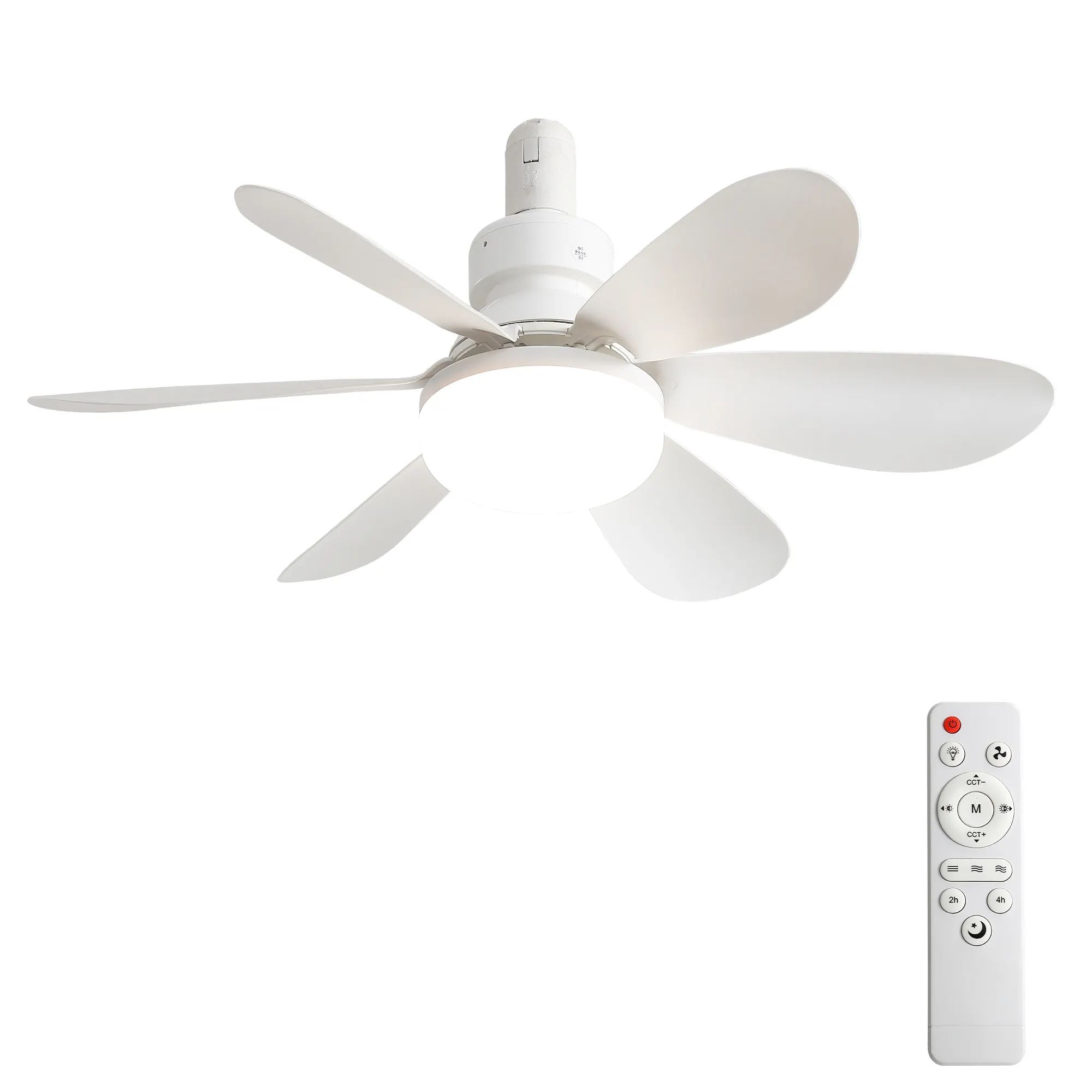 20-Inch Socket Fan Light Portable Ceiling