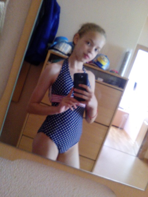 Children's Polka Dot One-Piece Swimsuit