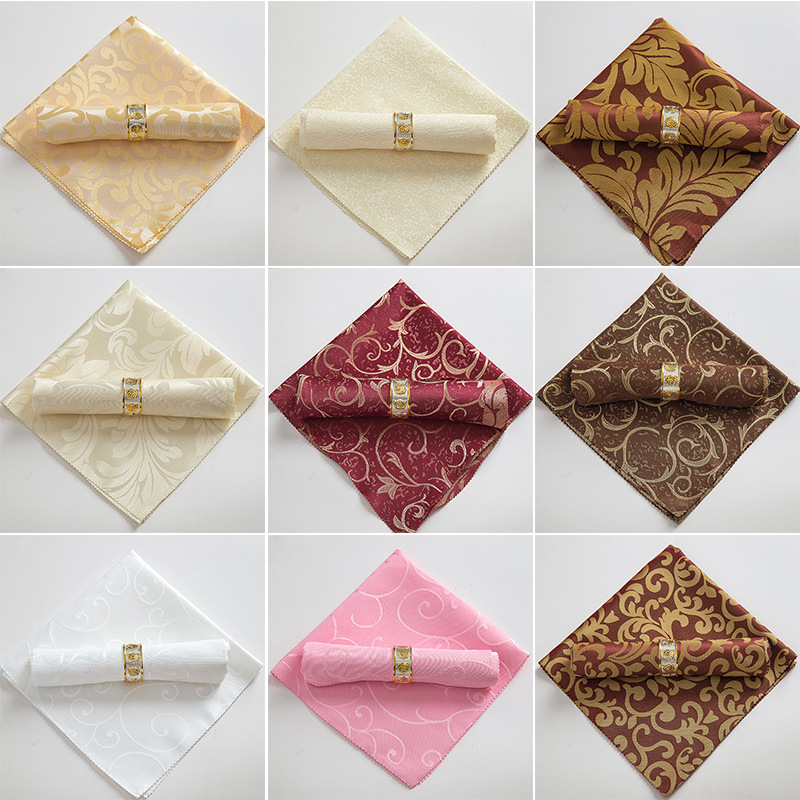 Square Folding Fabric Tablecloth Decorative Embroidery