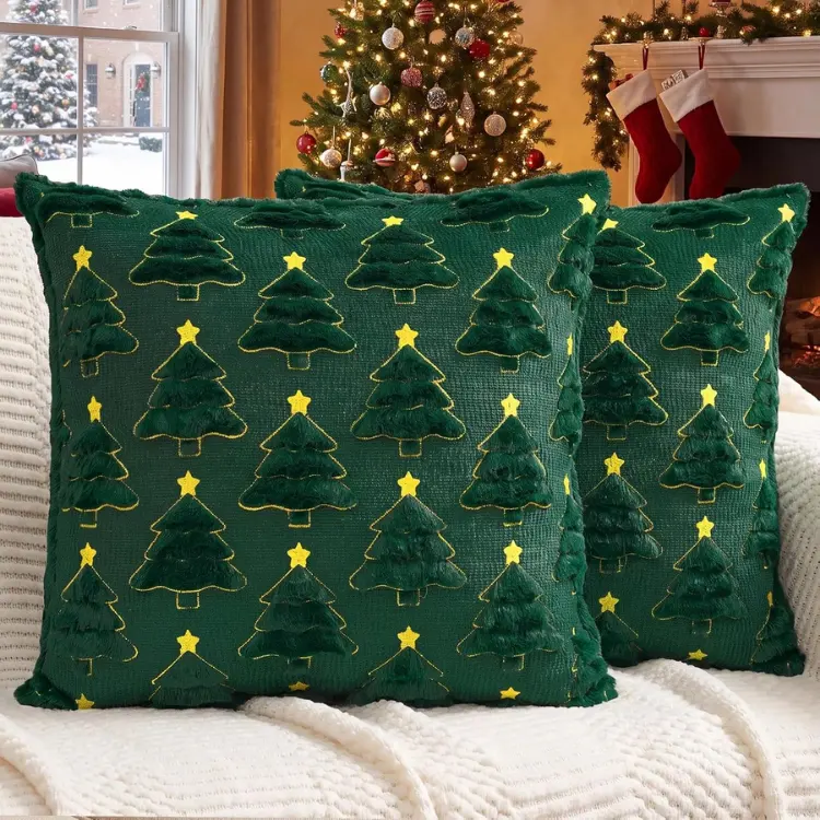 Christmas Pillow Covers 18x18 Set Of 2