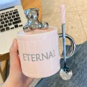 Bright Pink Cup Lid Spoon