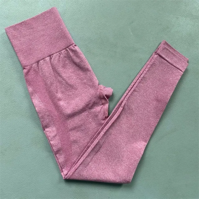 Explosive European And American Peach Hip Fitness Pants High Waist Stretch Tight Yoga Pants Pink - Shop at LoveMi