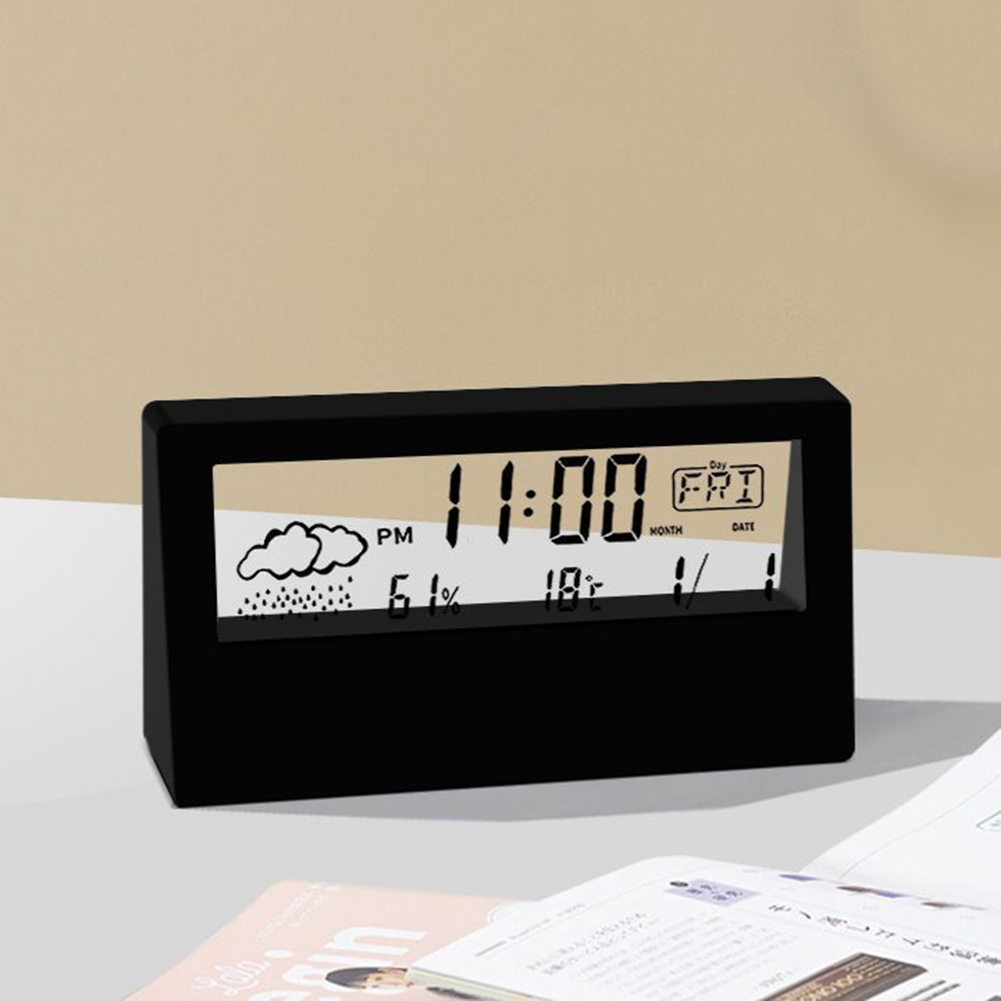 Title 15, Alarm Clock Thermo Hygrometer Clock Creative We...