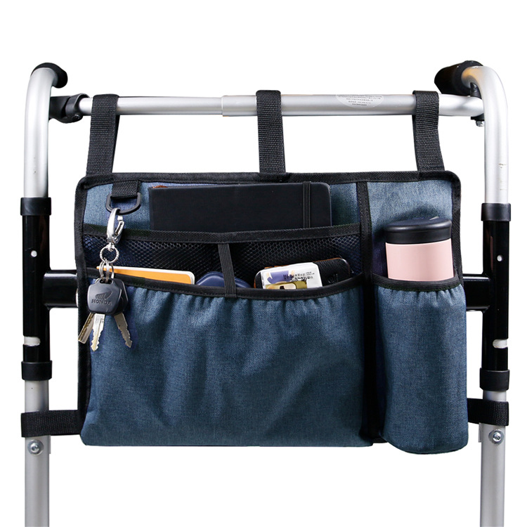 Title 3, Walker Buggy Bag Wheelchair Side Hanging Storag...