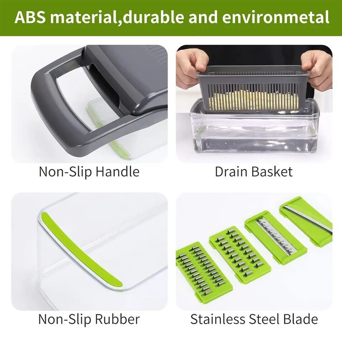 15 In 1 Vegetable Chopper Fruit Cutter Food Onion Veggie Dicer Slicer Peeler Kitchen — detail 5