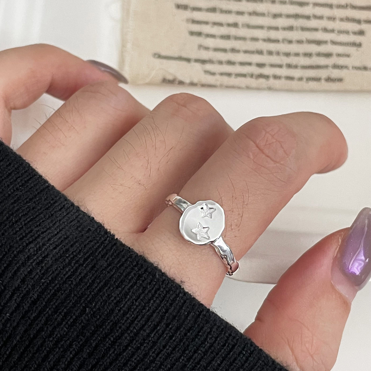 Sterling Silver Open Ring, picture 4 of 5