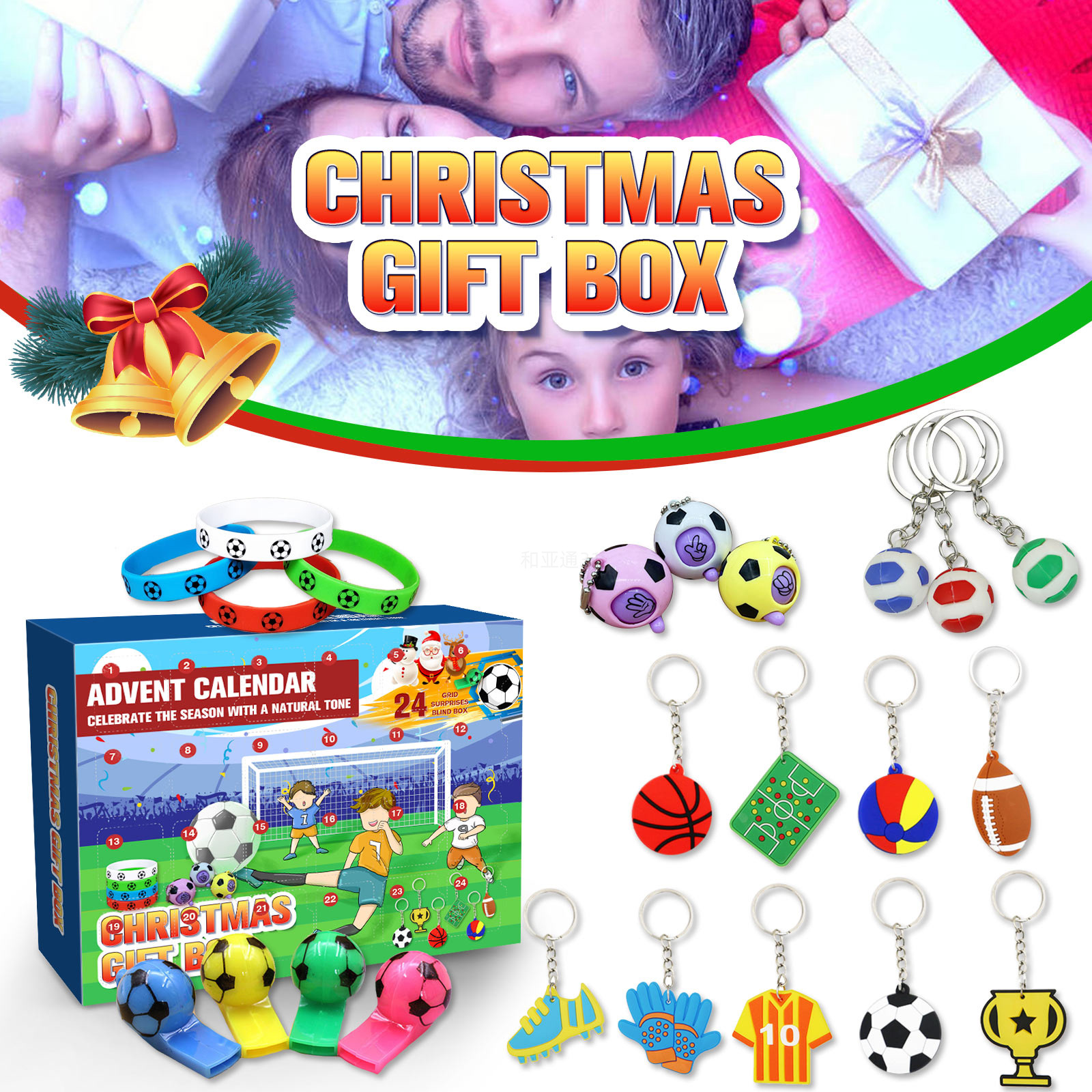 Title 2, World Cup Football Toys Advent Calendar 24 Grid...