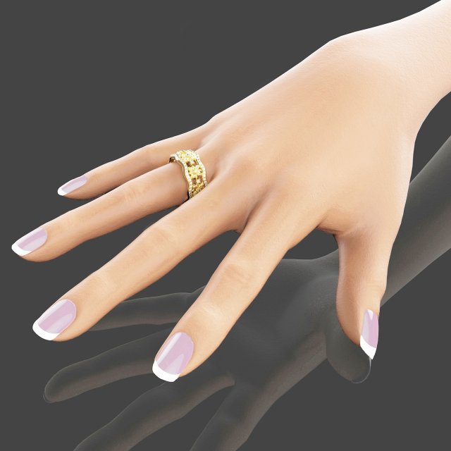 Fashion Jewelry New Two-color Electroplating Inlay