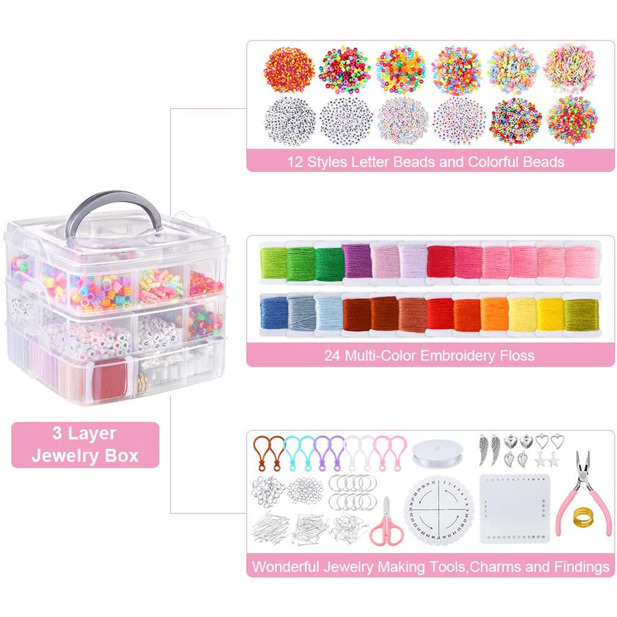 DIY Keyring Pendant Accessories Necklace Bracelet Earrings Materials - 9