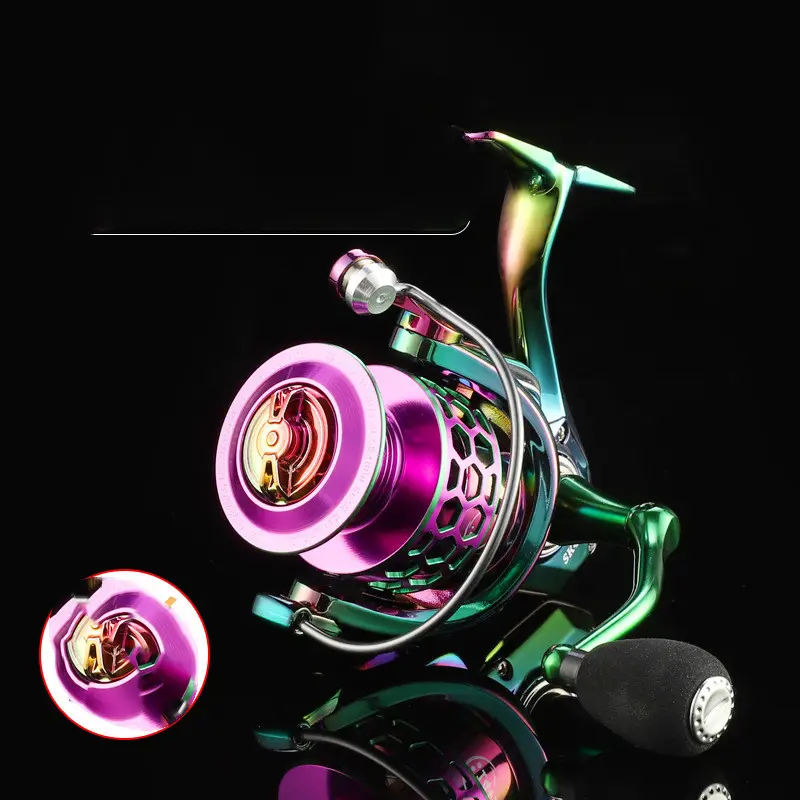 Colorful Spinning Wheel Shopee Fishing Reel Honeycomb
