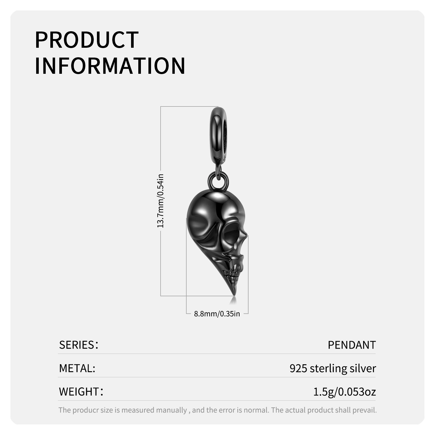 Mr And Mrs Skull Pendant Diy Beaded Bracelet Accessory