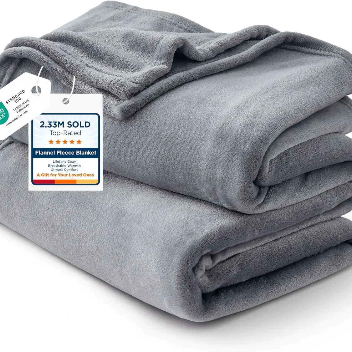 Blankets Queen Size Grey Soft Warm Outdoor