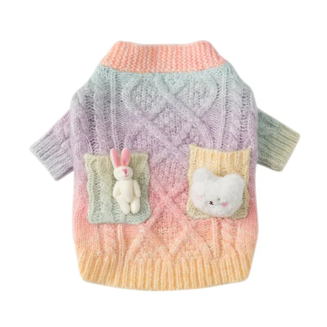 Gradient Colorful Cardigan Tie Dye Sweater Colorful - Shop at LoveMi