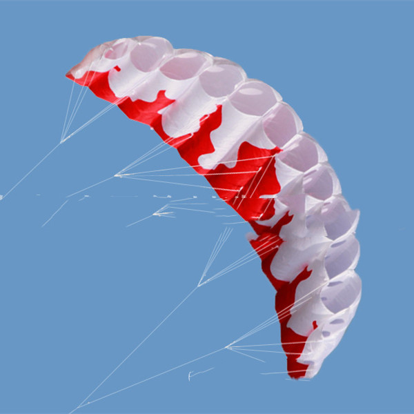 Flame double line soft stunt double line sports kite (white)