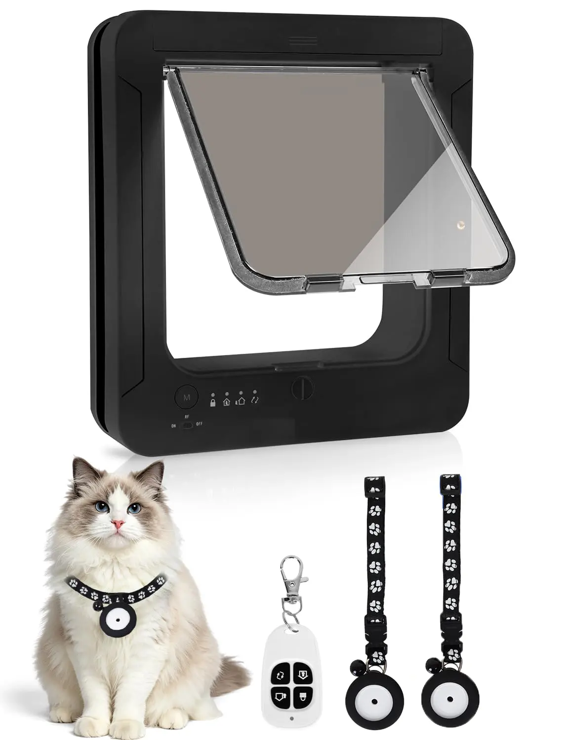 Smart Cat Door With 2 Collar Sensor