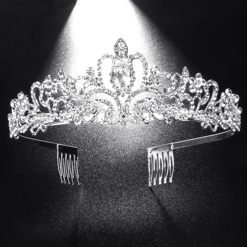 Alloy Crystal Hair Comb, picture 4 of 4