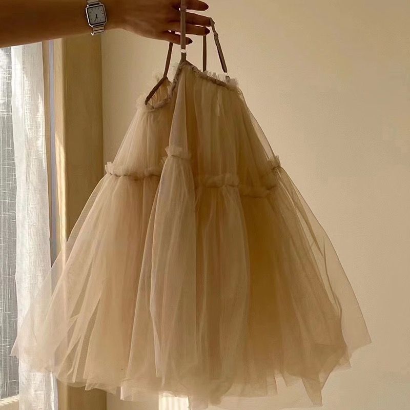High-end Mesh Girls' Dress