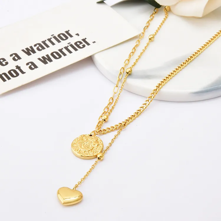 Japan And South Korea Xingyue Love Round Necklace