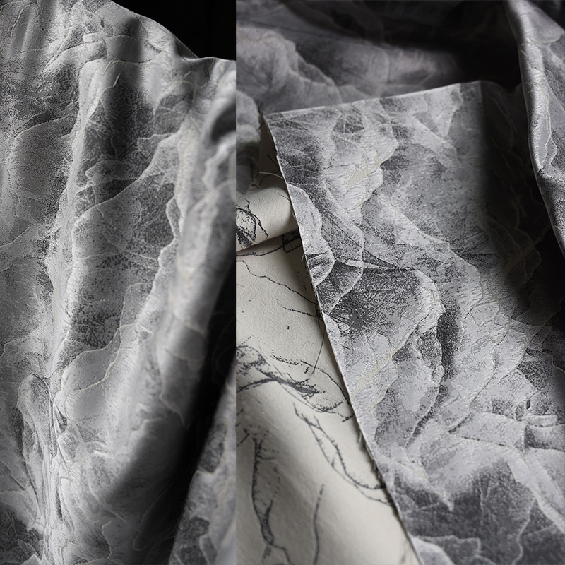 Antique Double Sided Jacquard Shiny Thick Satin Outline Hanfu Fabric