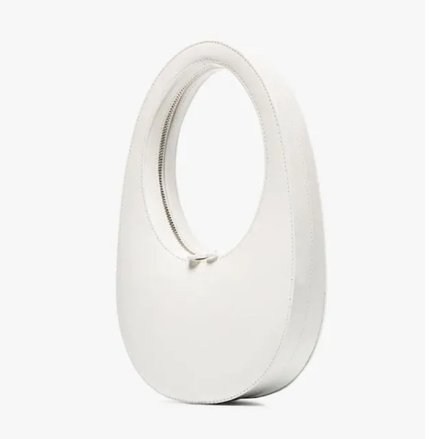 Three Dimensional Egg Shaped Snake Print Clutch White - Shop at LoveMi