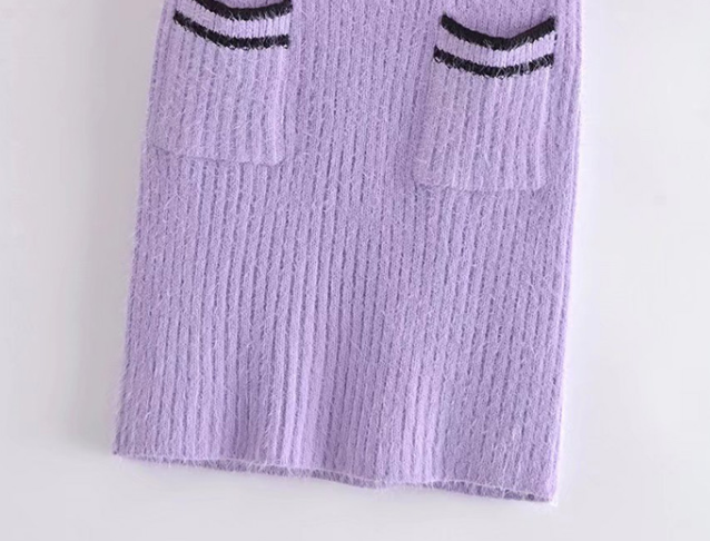 European Style Mohair Clash-colored Jewelry Pocket - Image 1