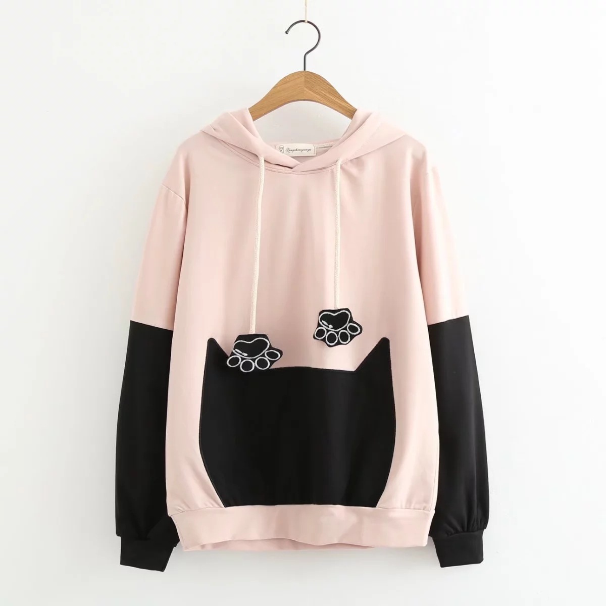 Title 2, Hooded long-sleeved soft girl sweater